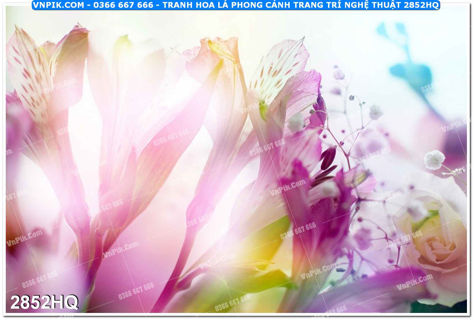 Tranh hoa lá phong cảnh trang trí nghệ thuật 2852HQ