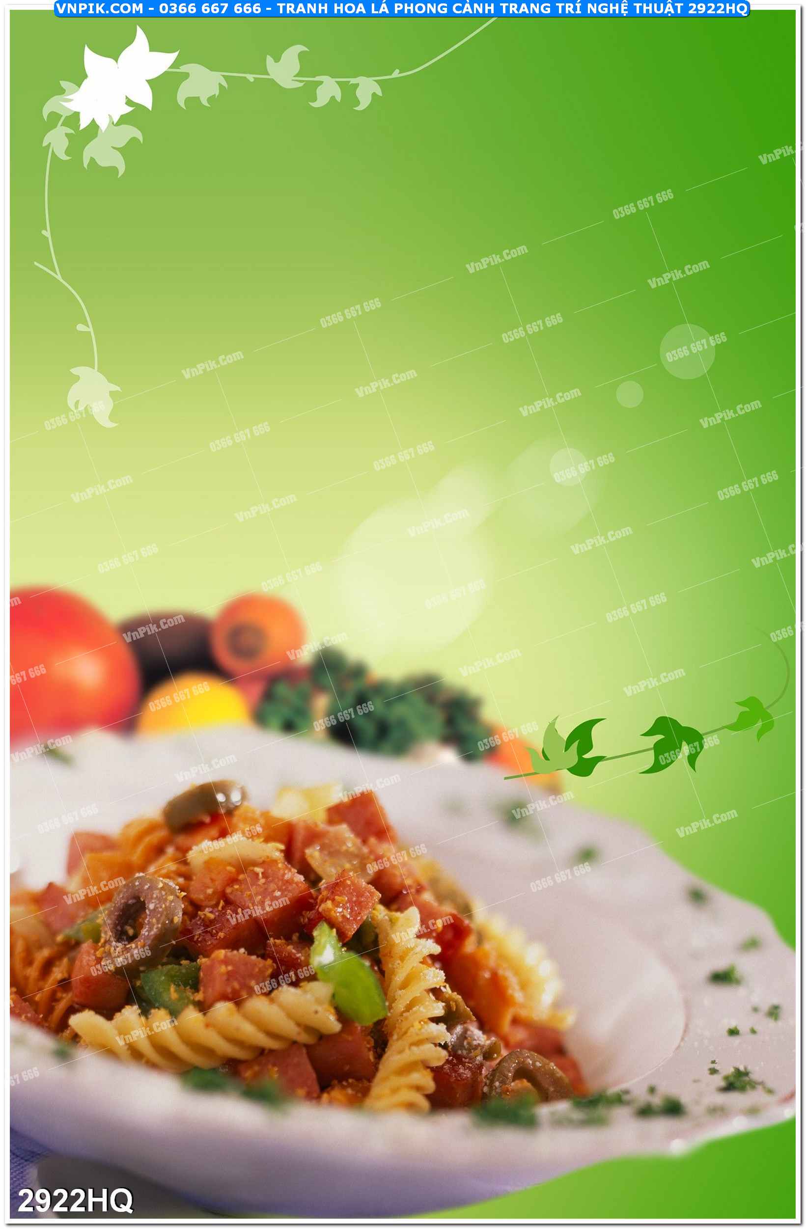 Tranh hoa lá phong cảnh trang trí nghệ thuật 2922HQ