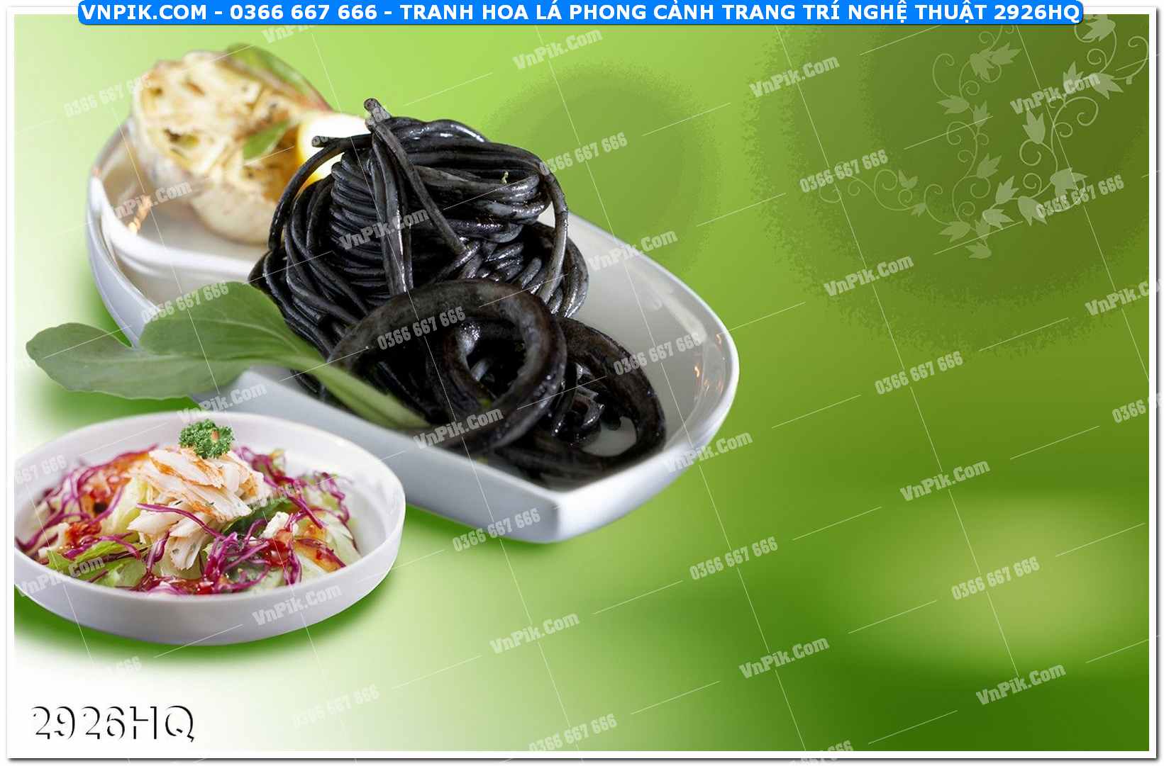 Tranh hoa lá phong cảnh trang trí nghệ thuật 2926HQ