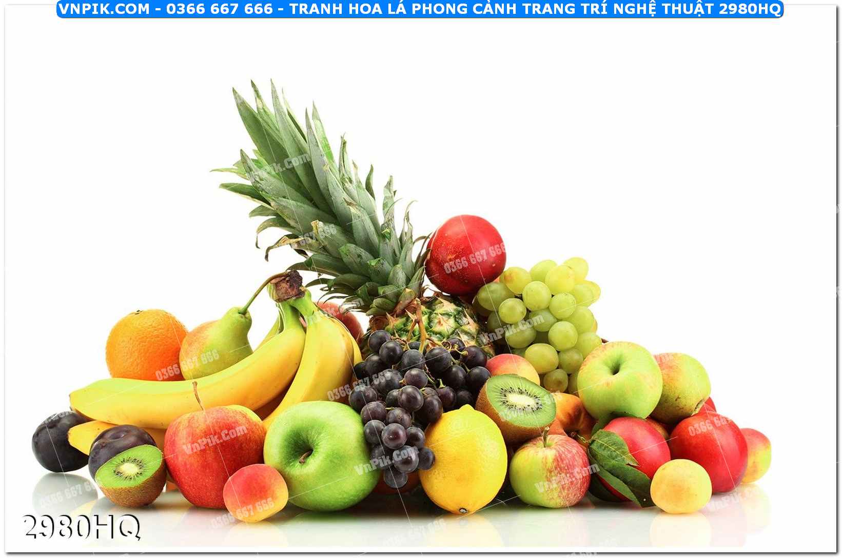 Tranh hoa lá phong cảnh trang trí nghệ thuật 2980HQ