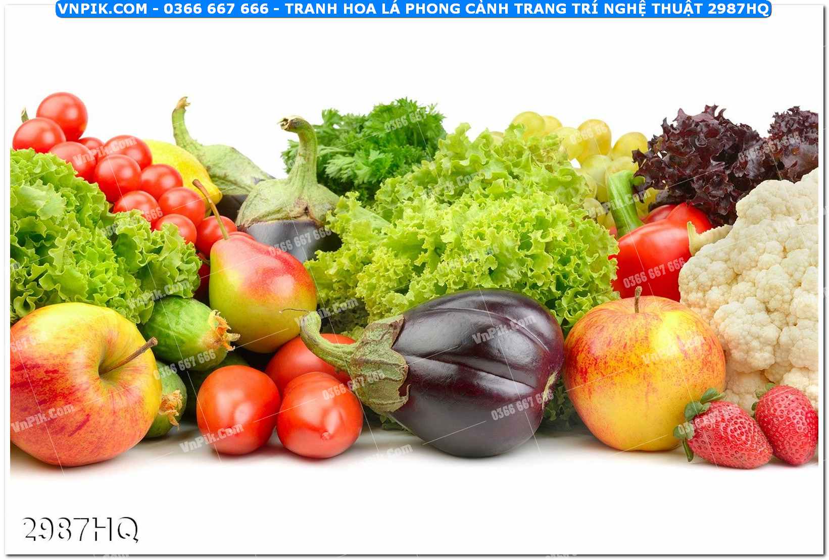 Tranh hoa lá phong cảnh trang trí nghệ thuật 2987HQ