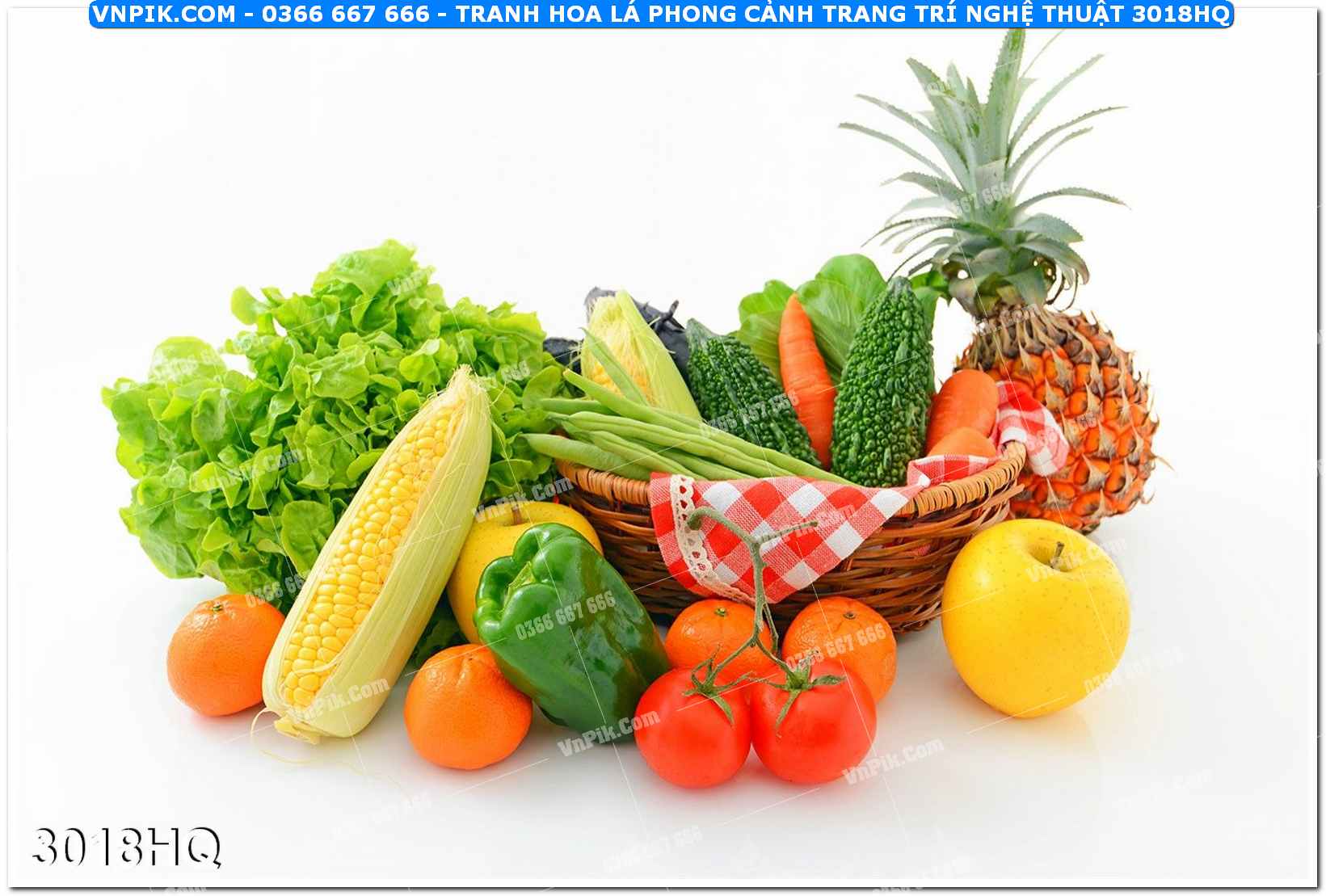Tranh hoa lá phong cảnh trang trí nghệ thuật 3018HQ