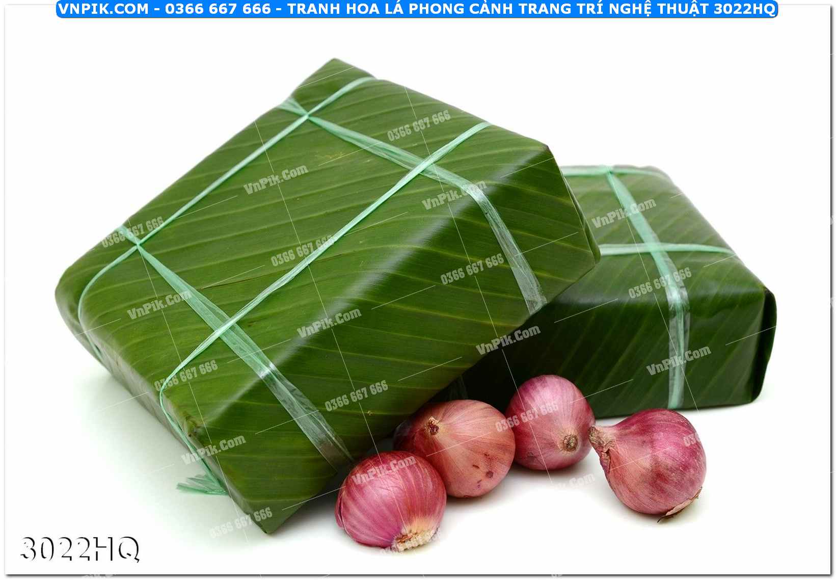 Tranh hoa lá phong cảnh trang trí nghệ thuật 3022HQ