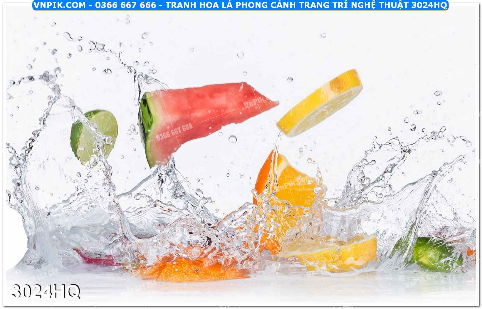 Tranh hoa lá phong cảnh trang trí nghệ thuật 3024HQ