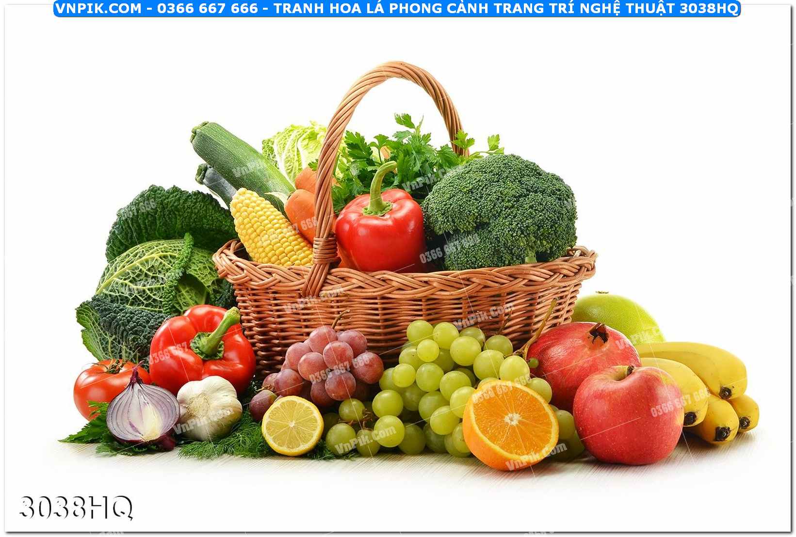 Tranh hoa lá phong cảnh trang trí nghệ thuật 3038HQ