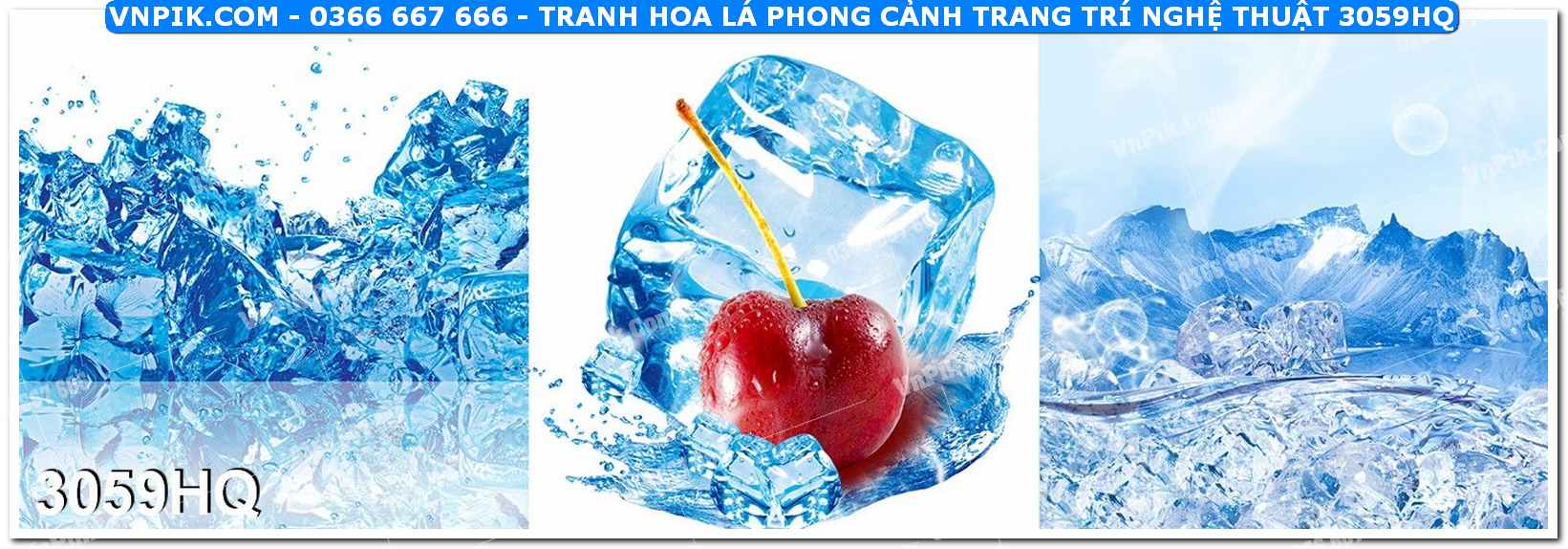 Tranh hoa lá phong cảnh trang trí nghệ thuật 3059HQ