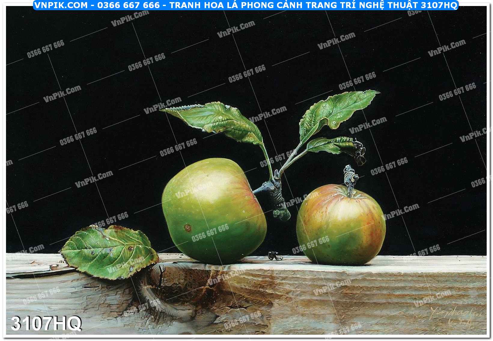Tranh hoa lá phong cảnh trang trí nghệ thuật 3107HQ