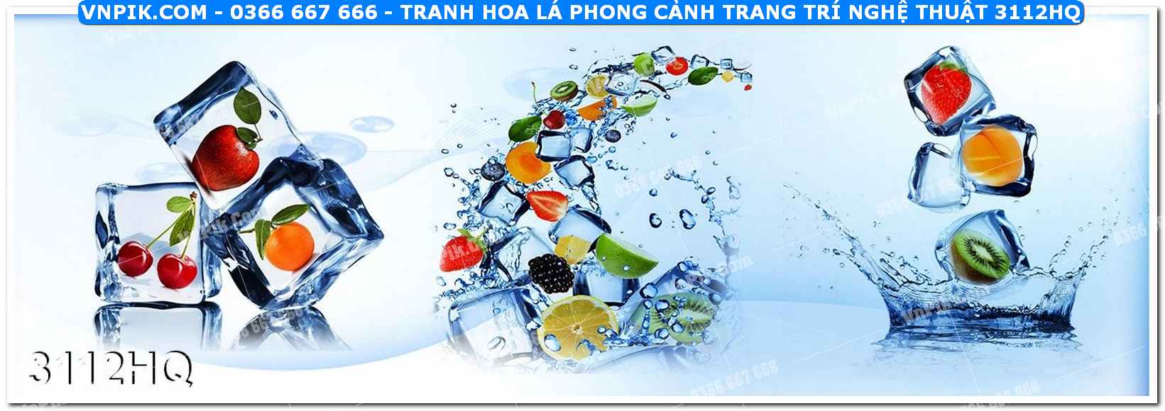 Tranh hoa lá phong cảnh trang trí nghệ thuật 3112HQ