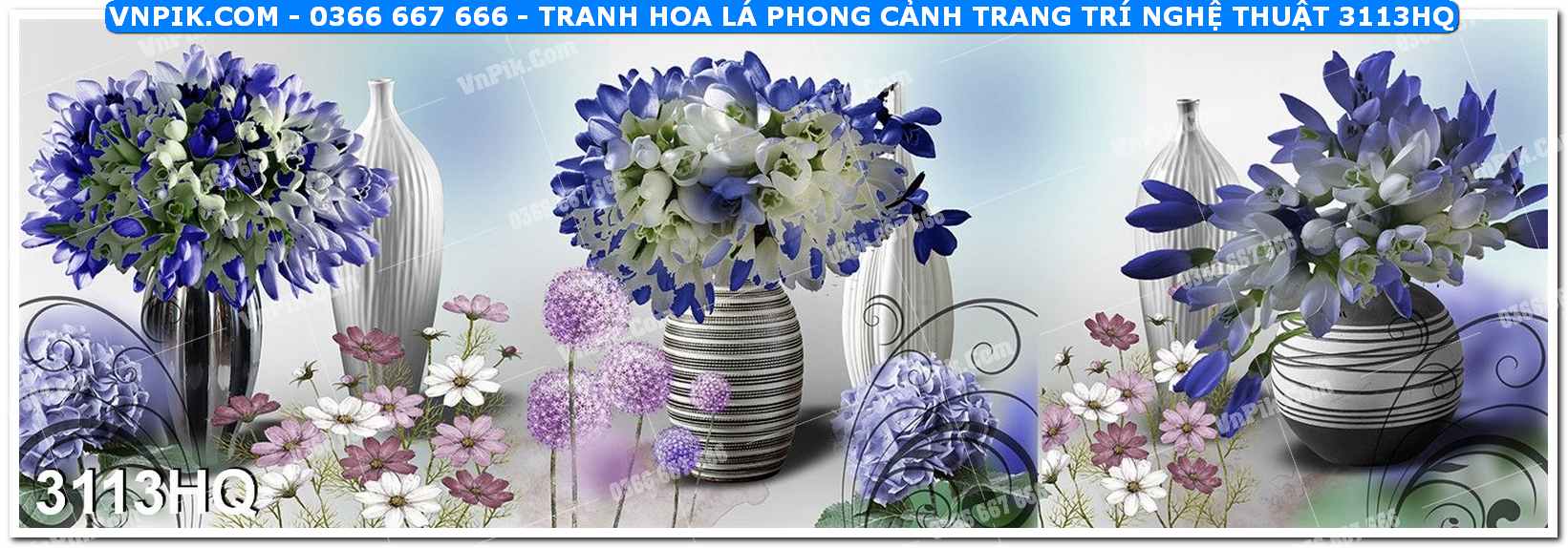 Tranh hoa lá phong cảnh trang trí nghệ thuật 3113HQ
