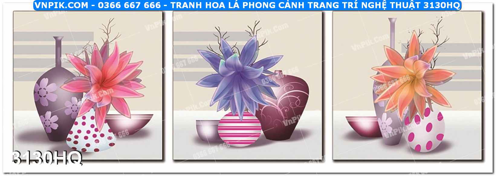 Tranh hoa lá phong cảnh trang trí nghệ thuật 3130HQ