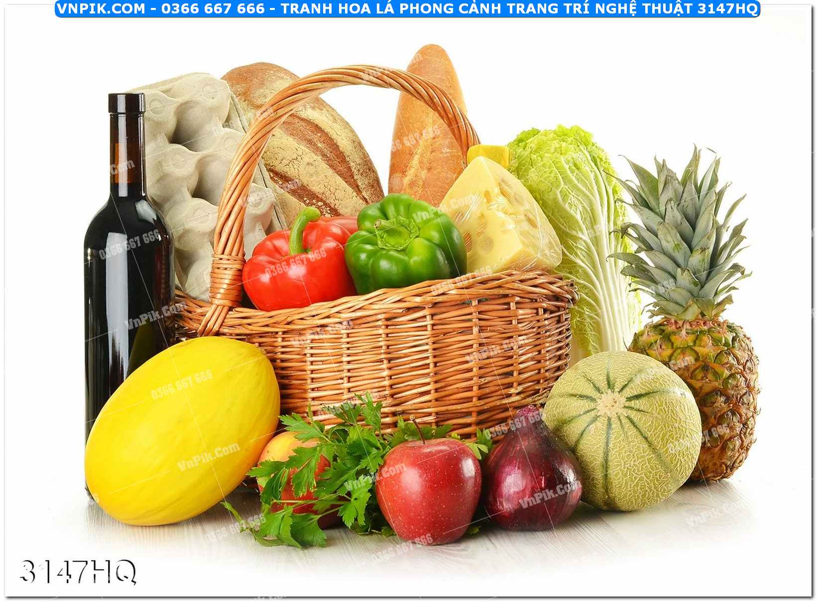 Tranh hoa lá phong cảnh trang trí nghệ thuật 3147HQ