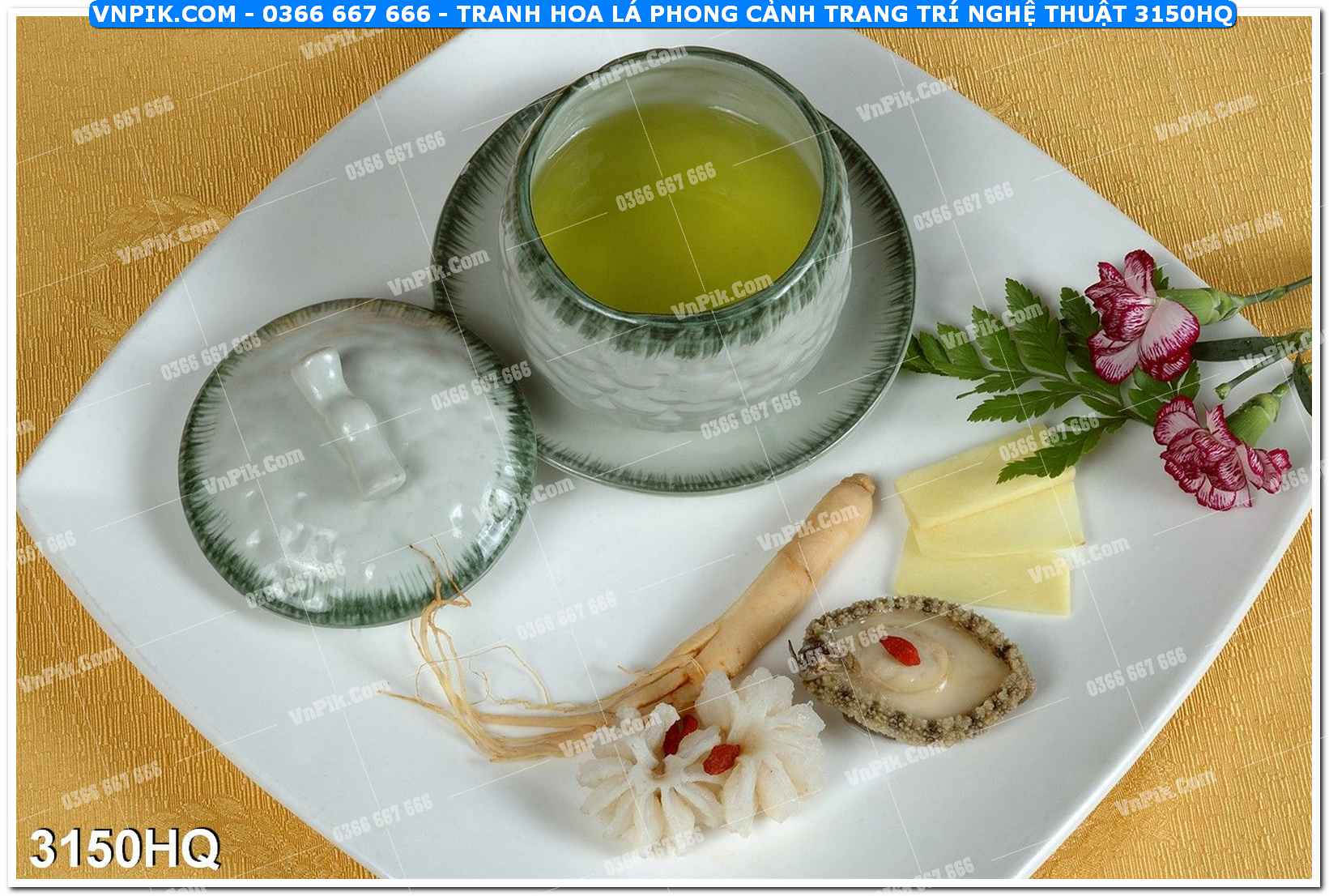 Tranh hoa lá phong cảnh trang trí nghệ thuật 3150HQ