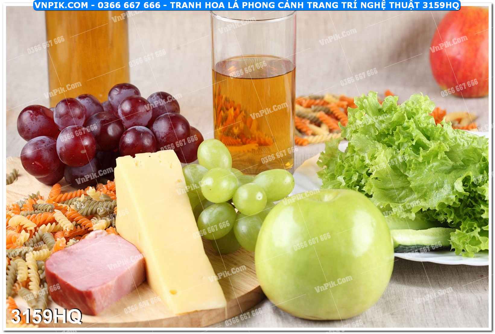 Tranh hoa lá phong cảnh trang trí nghệ thuật 3159HQ