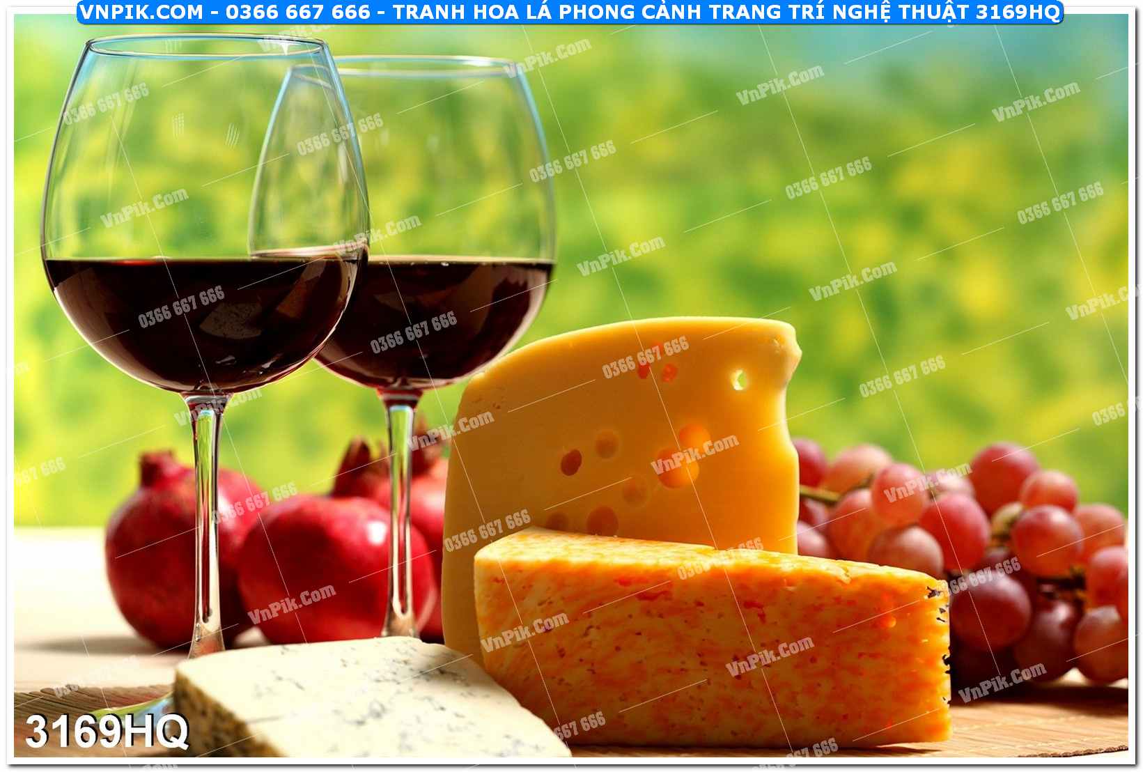 Tranh hoa lá phong cảnh trang trí nghệ thuật 3169HQ