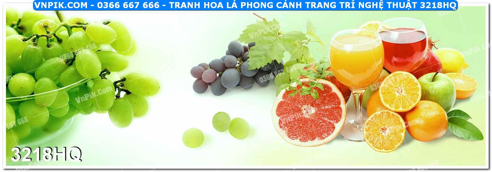Tranh hoa lá phong cảnh trang trí nghệ thuật 3218HQ