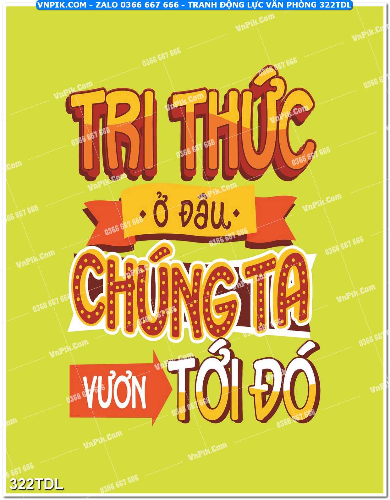 Tranh động lực văn phòng 322TDL