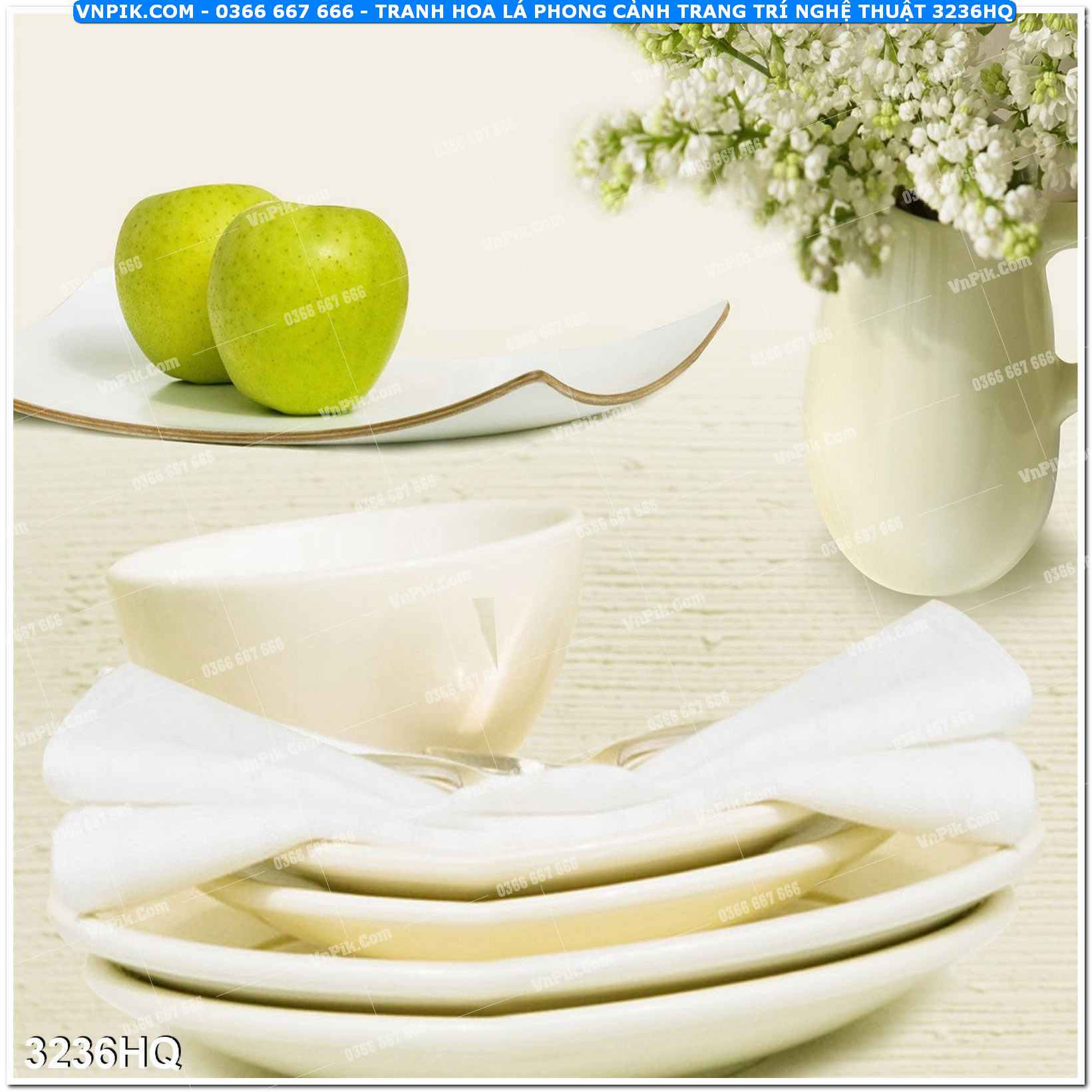 Tranh hoa lá phong cảnh trang trí nghệ thuật 3236HQ