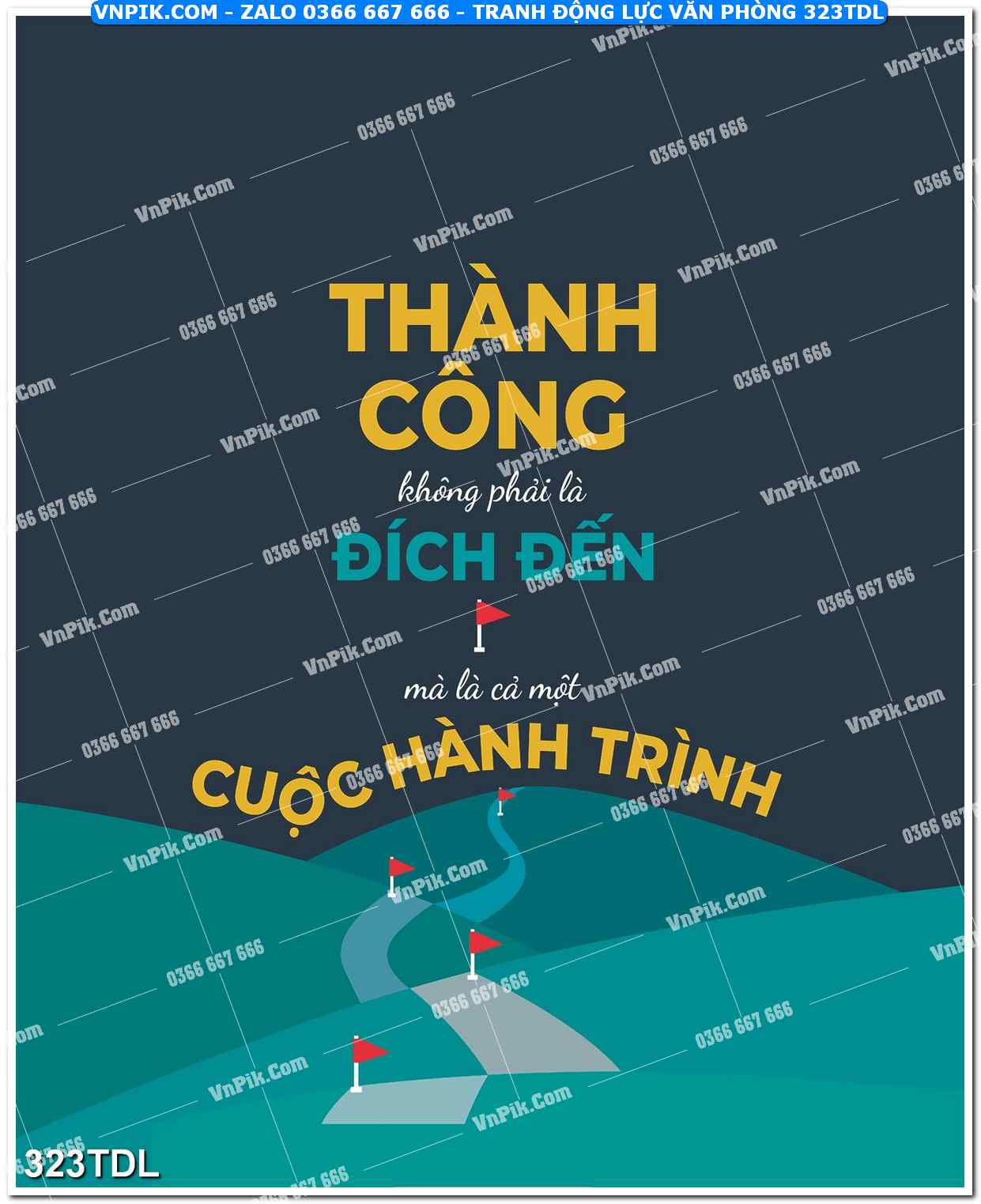 Tranh động lực văn phòng 323TDL