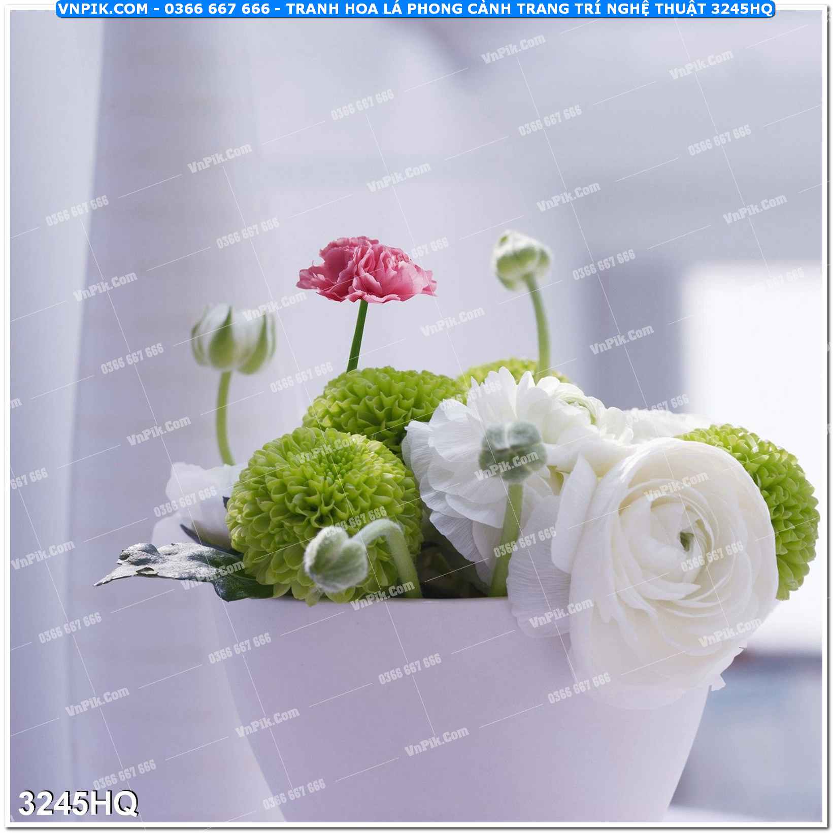 Tranh hoa lá phong cảnh trang trí nghệ thuật 3245HQ
