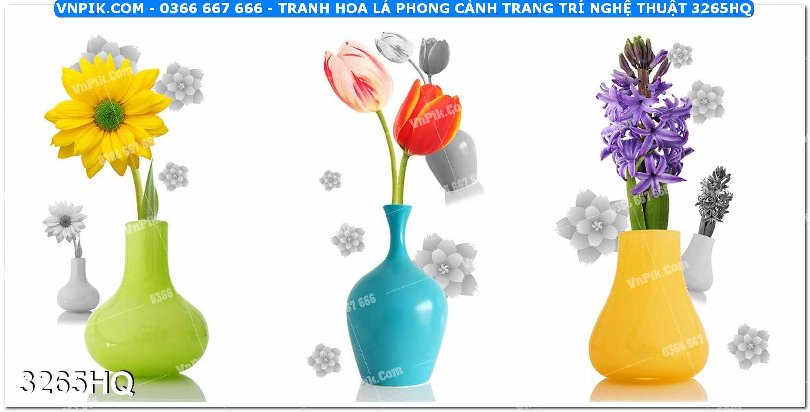 Tranh hoa lá phong cảnh trang trí nghệ thuật 3265HQ