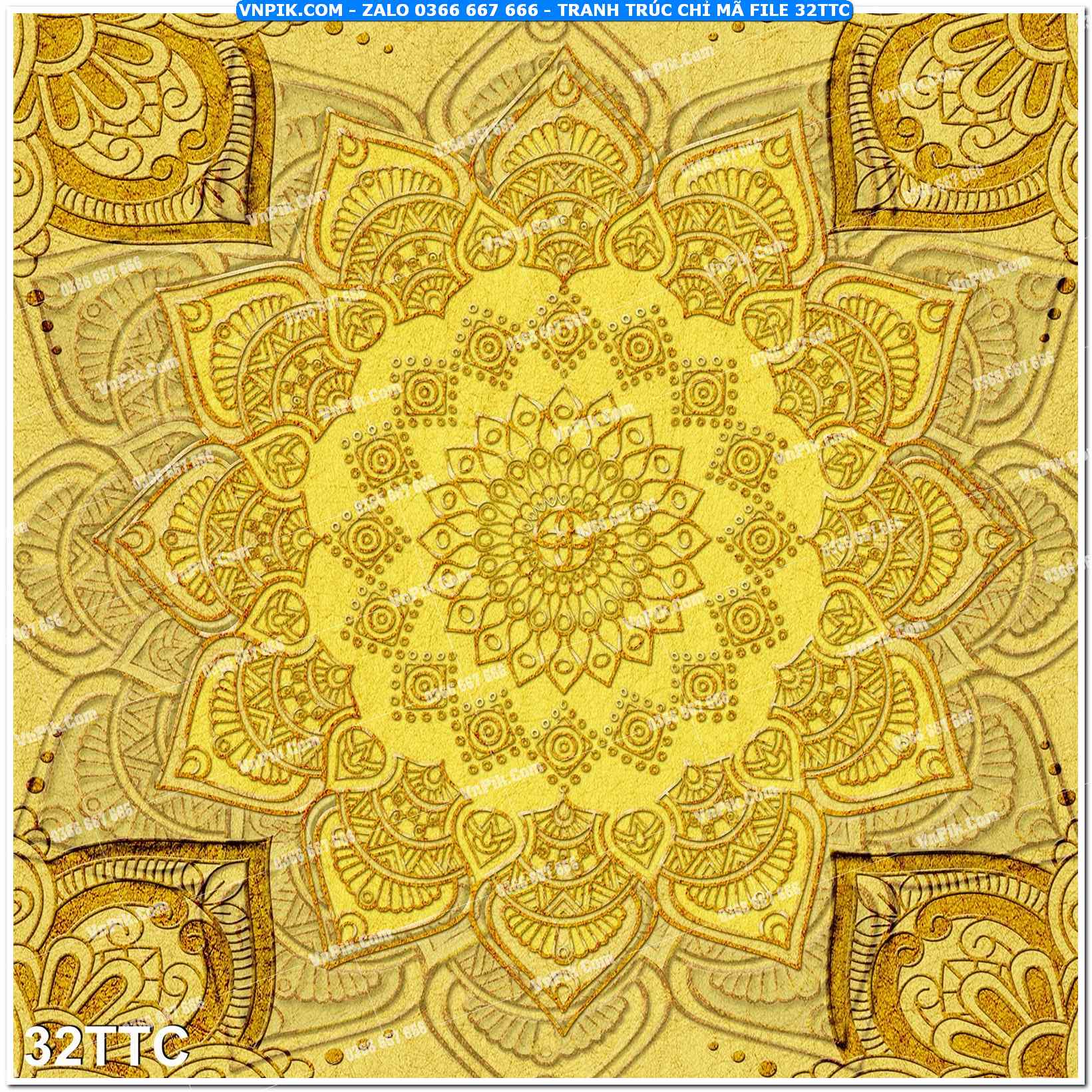 Tranh trúc chỉ – tranh trang trí bàn thờ 32TTC