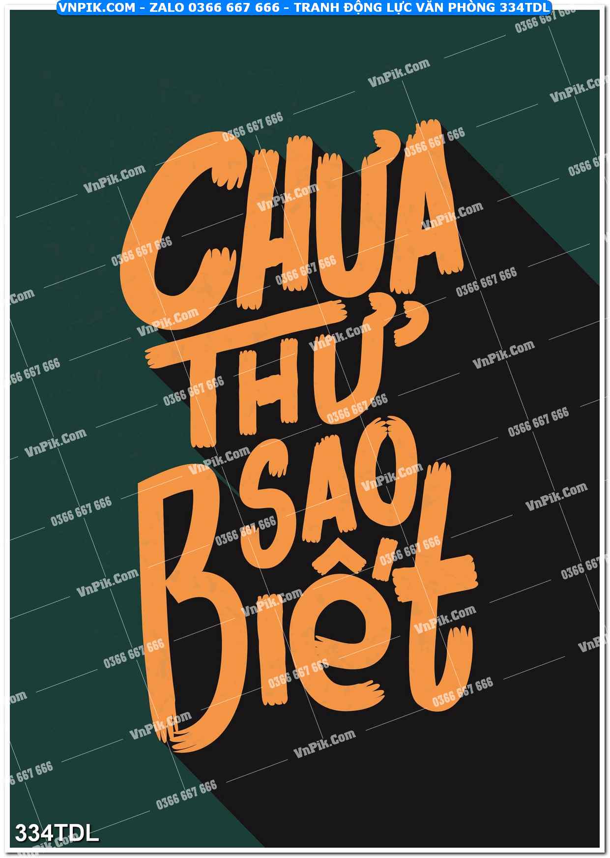 Tranh động lực văn phòng 334TDL