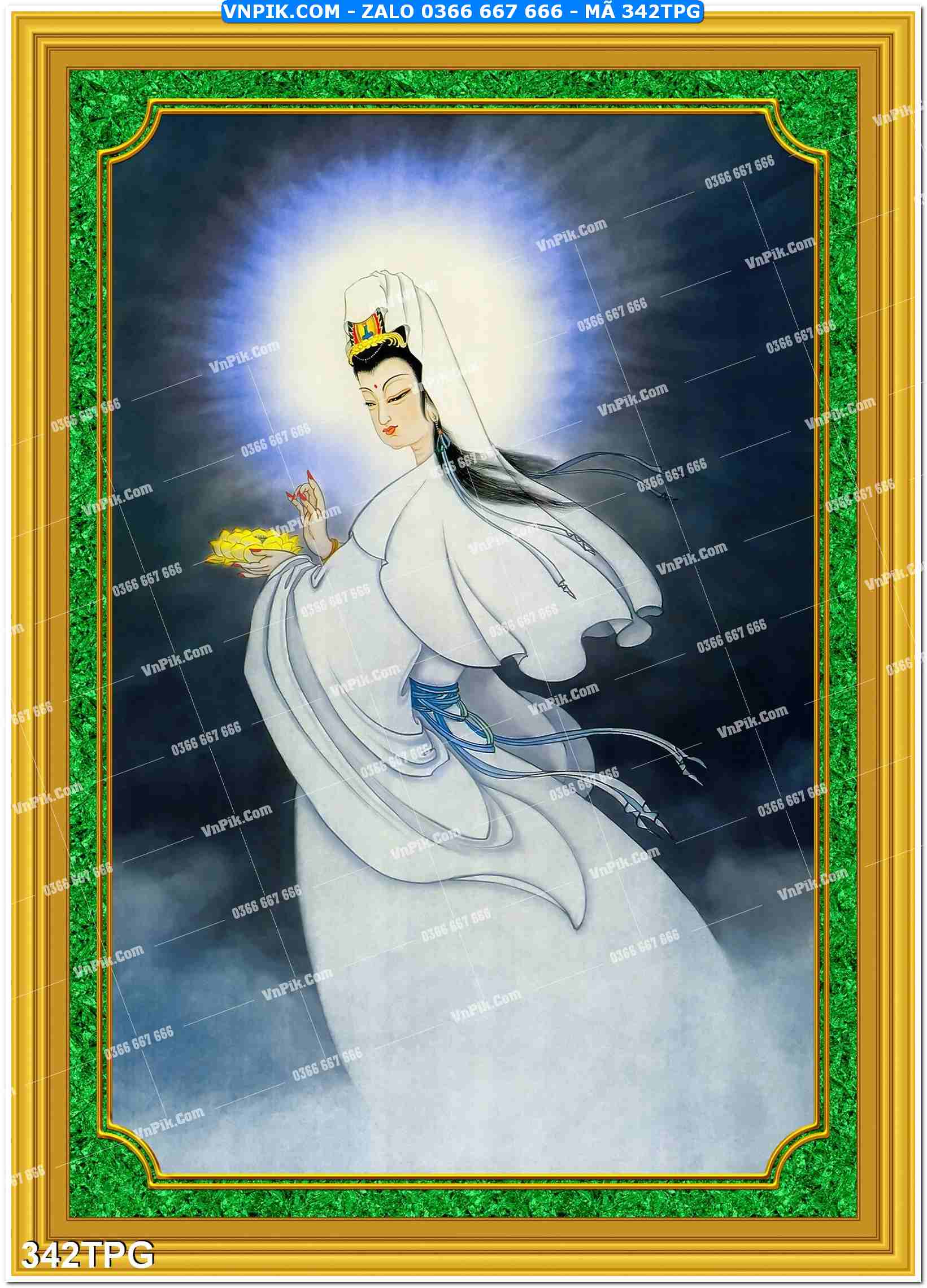 Tranh Phật Giáo Treo Tường – Tranh Bồ Tát Mã File 342TPG