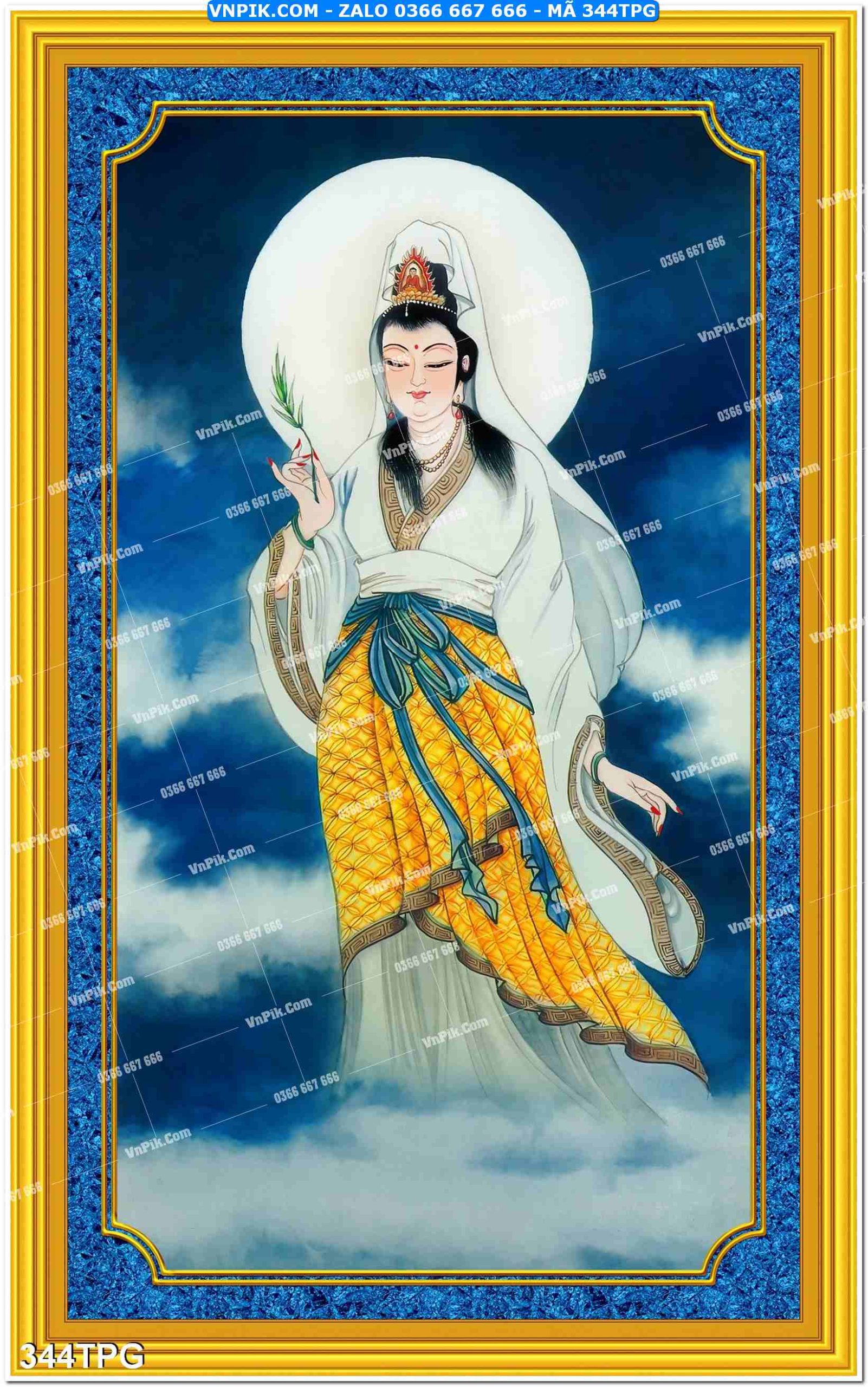 Tranh Phật Giáo Treo Tường – Tranh Bồ Tát Mã File 344TPG