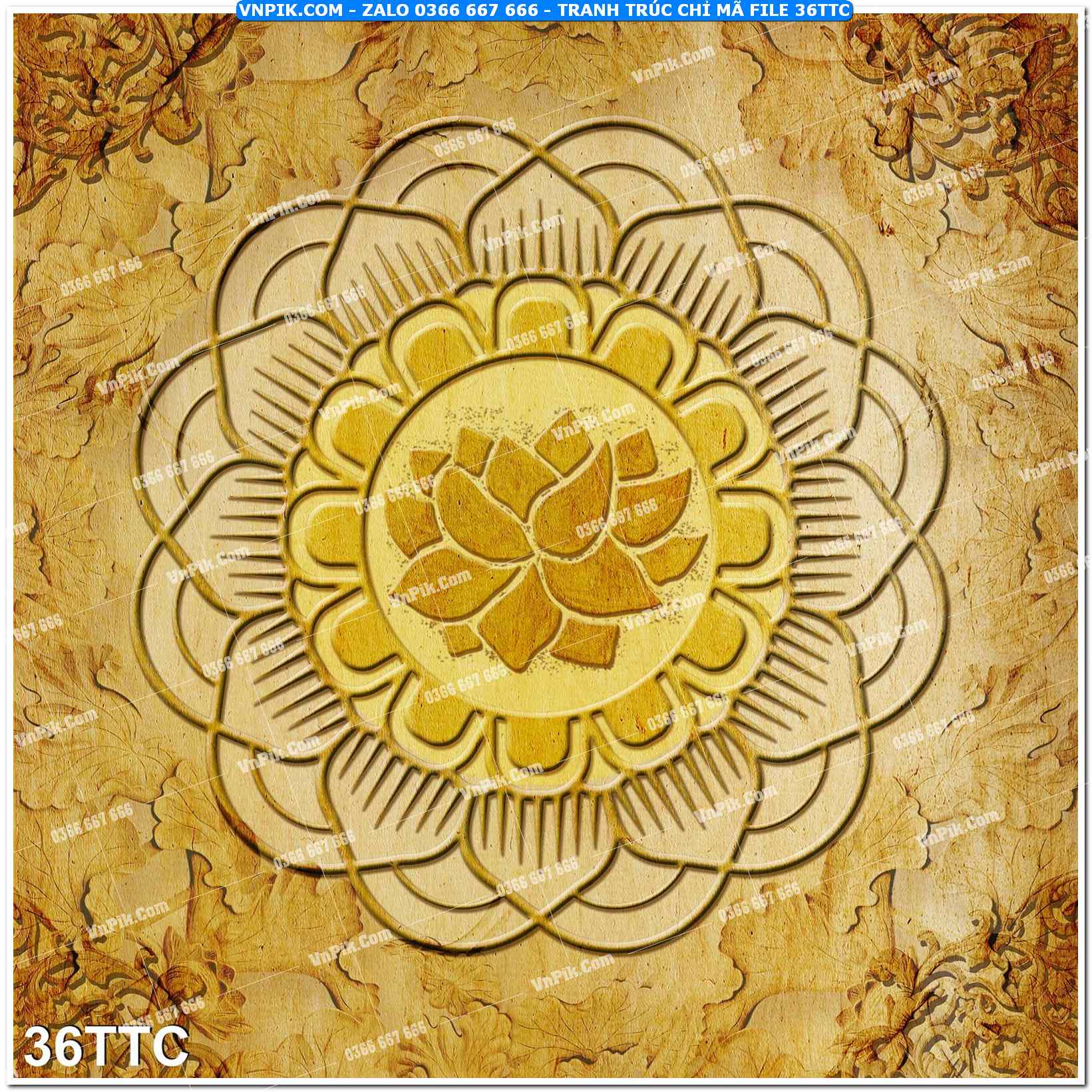 Tranh trúc chỉ – tranh trang trí bàn thờ 36TTC