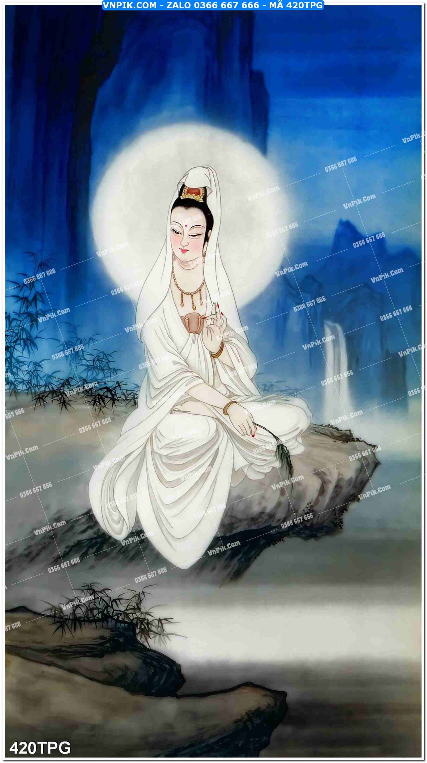 Tranh Phật Giáo Treo Tường – Tranh Bồ Tát Mã File 420TPG