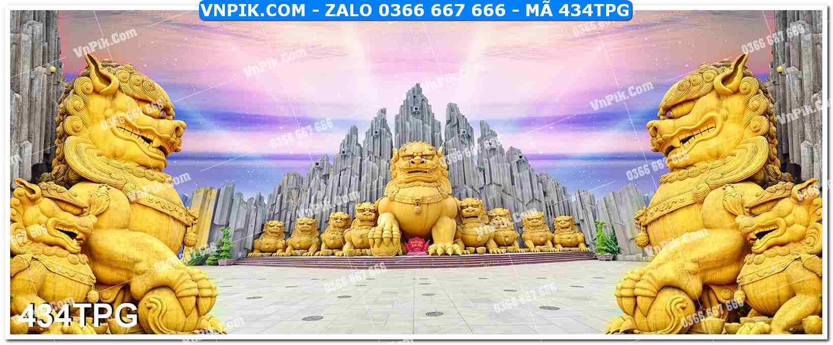 Tranh Phật Giáo Treo Tường – Tranh Bồ Tát Mã File 434TPG