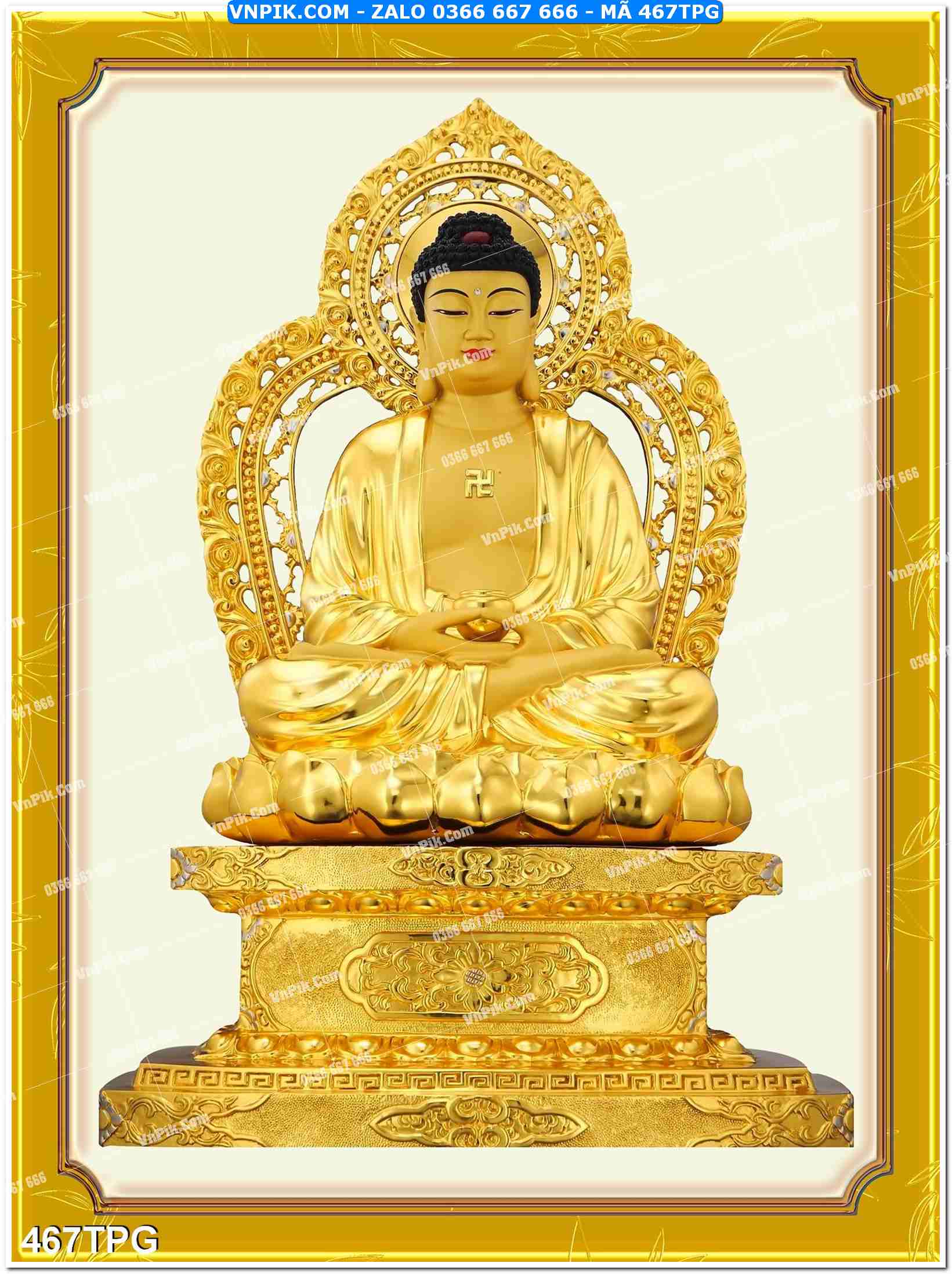 Tranh Phật Giáo Treo Tường – Tranh Bồ Tát Mã File 467TPG