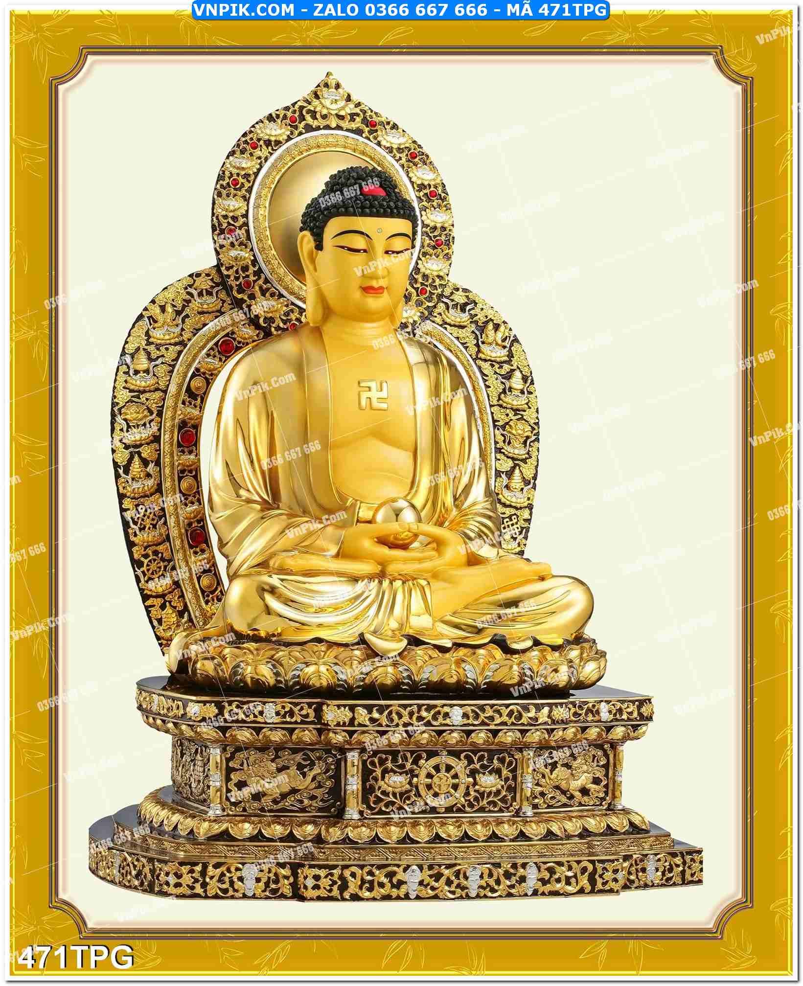 Tranh Phật Giáo Treo Tường – Tranh Bồ Tát Mã File 471TPG