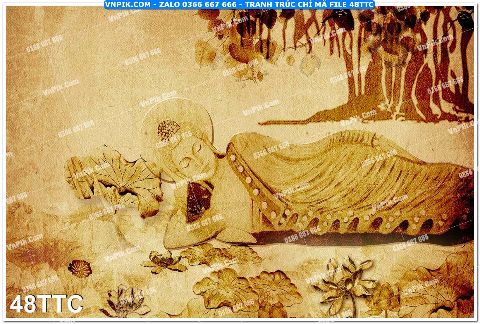 Tranh trúc chỉ – tranh trang trí bàn thờ 48TTC