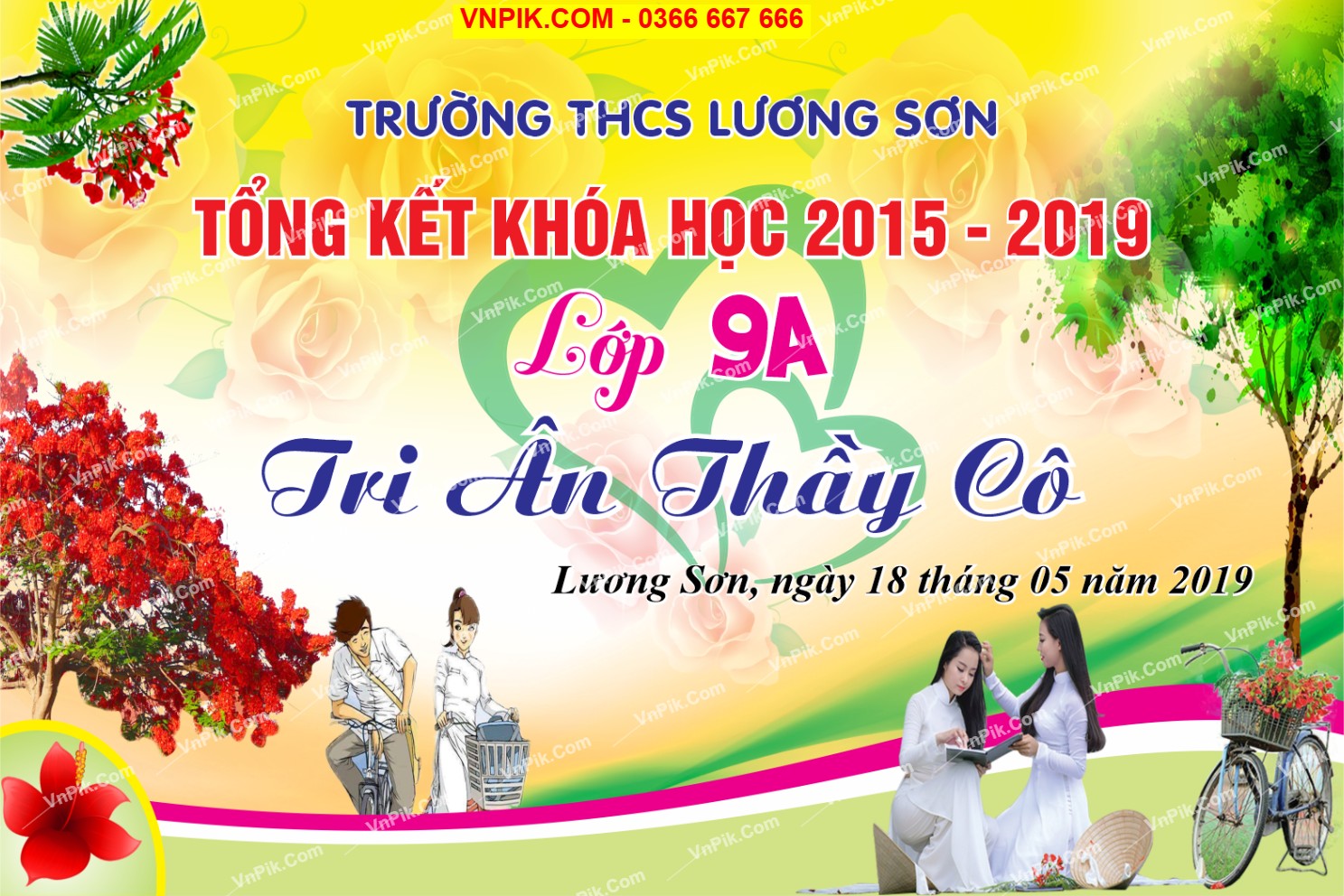 Market Tổng kết khóa học – Tri ân thầy cô file CDR