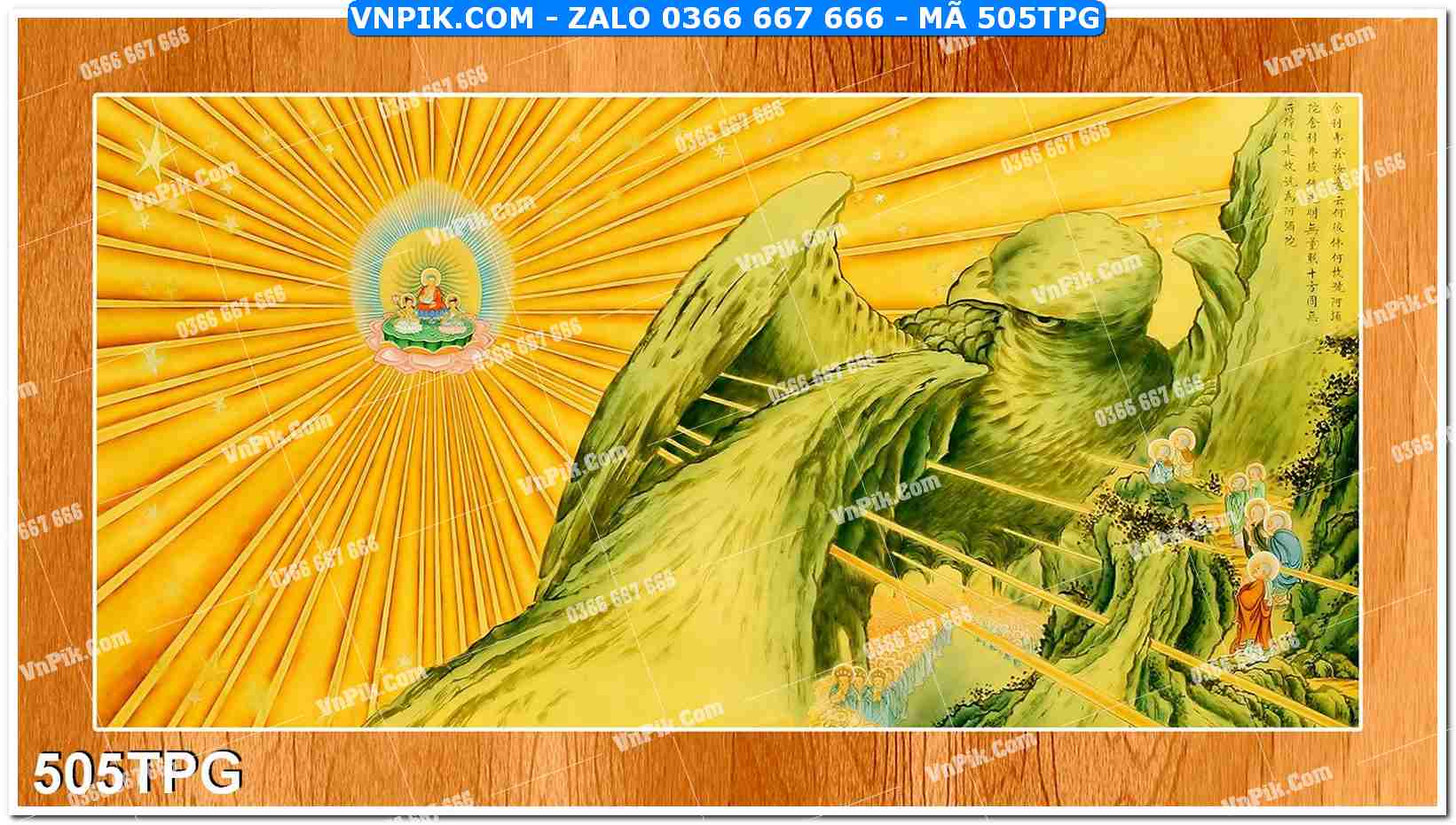 Tranh Phật Giáo Treo Tường – Tranh Bồ Tát Mã File 505TPG