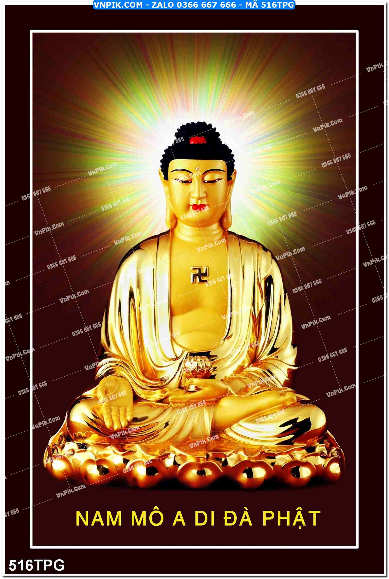 Tranh Phật Giáo Treo Tường – Tranh Bồ Tát Mã File 516TPG