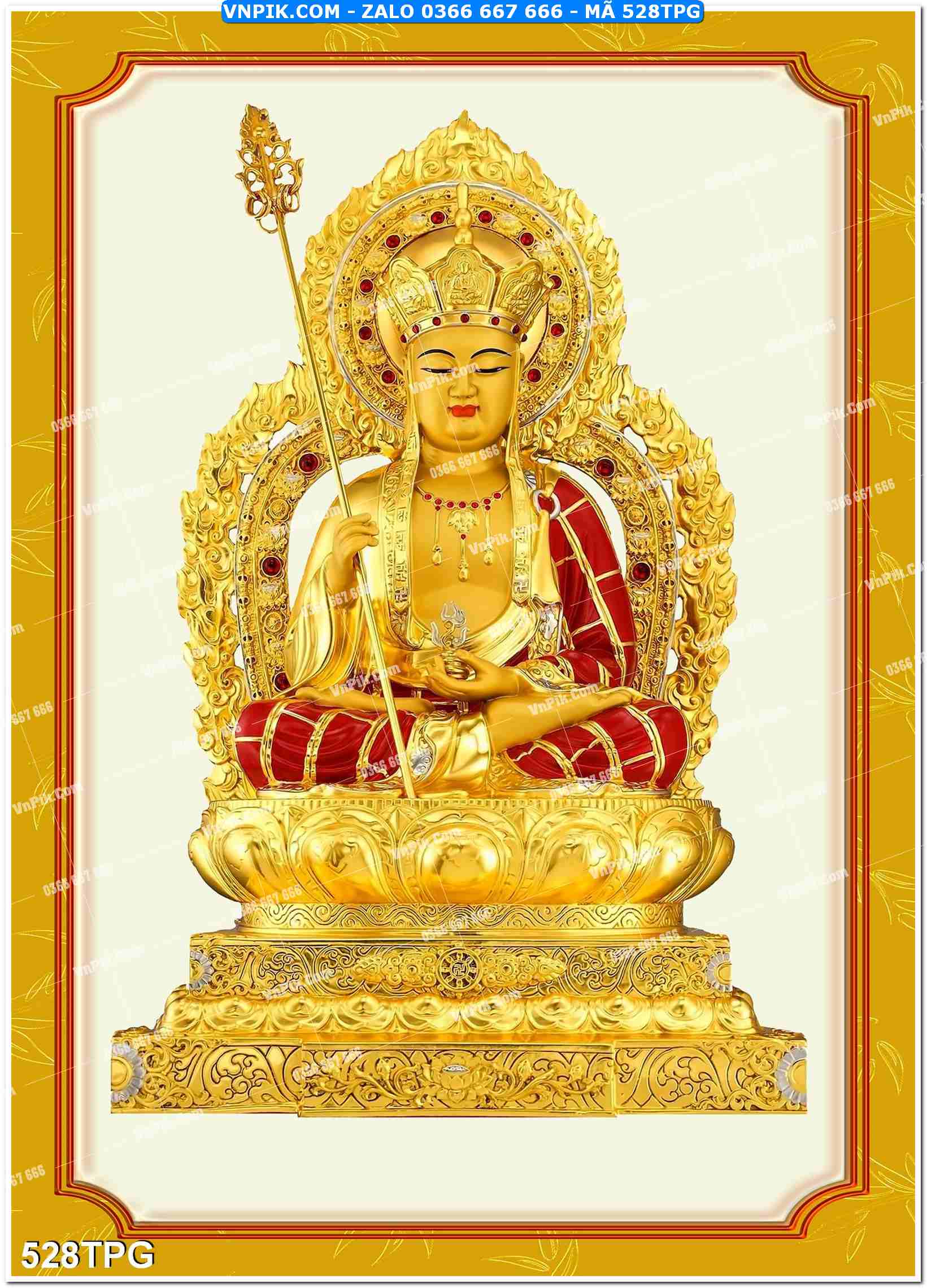 Tranh Phật Giáo Treo Tường – Tranh Bồ Tát Mã File 528TPG