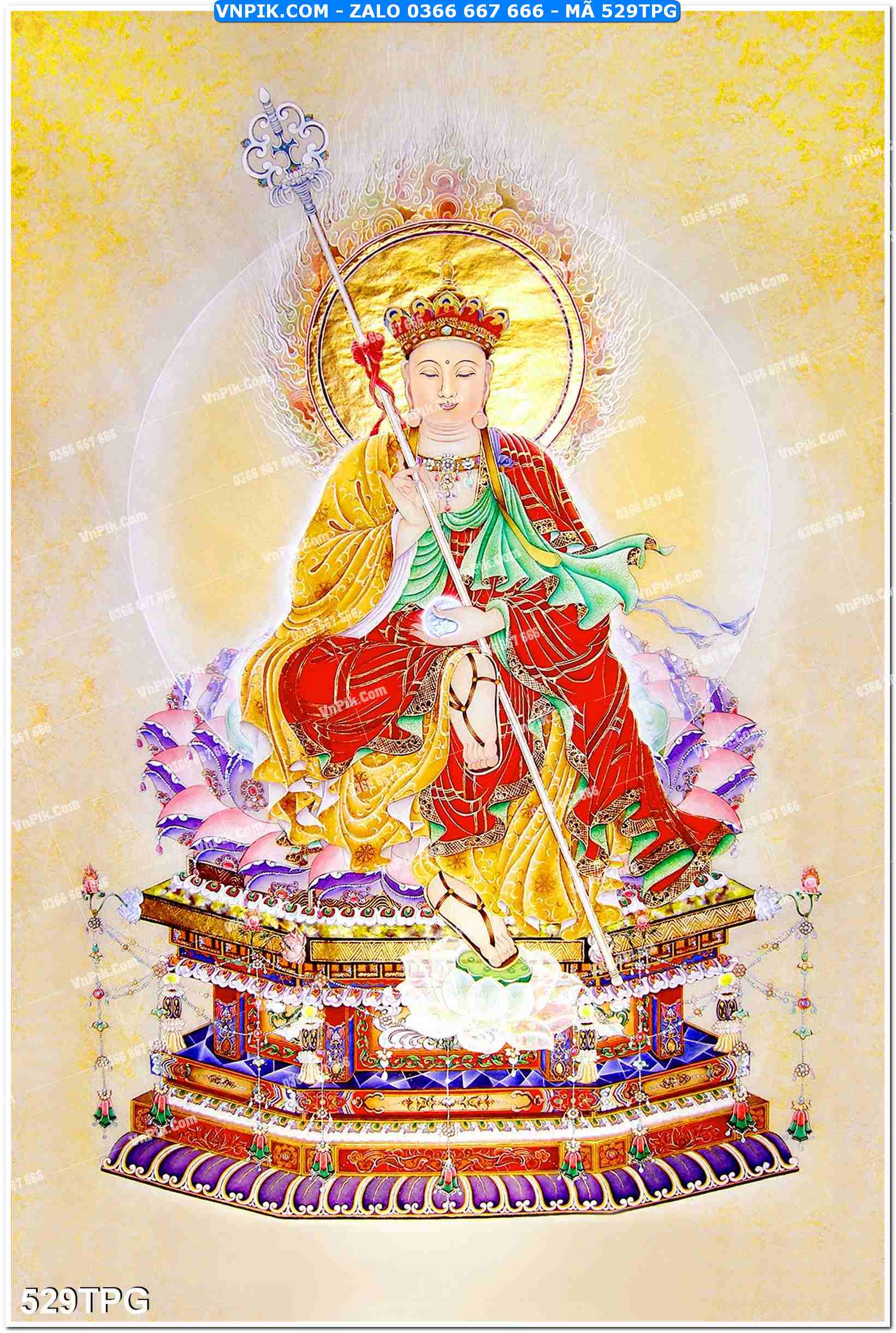 Tranh Phật Giáo Treo Tường – Tranh Bồ Tát Mã File 529TPG