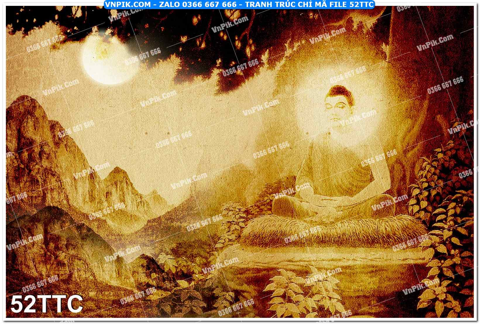 Tranh trúc chỉ – tranh trang trí bàn thờ 52TTC