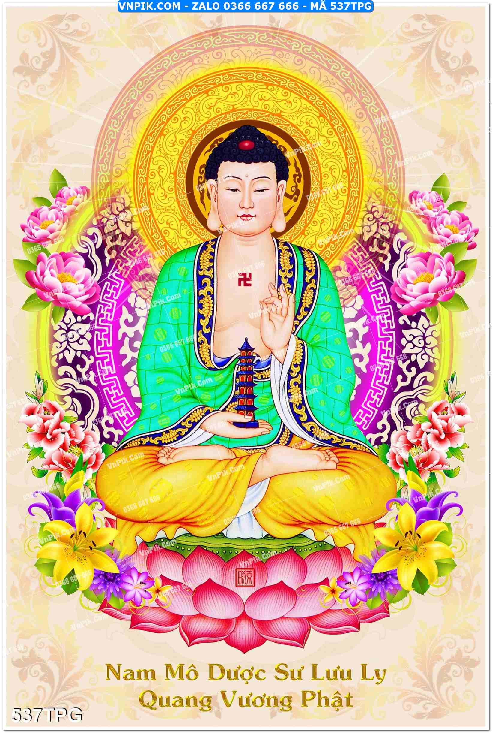 Tranh Phật Giáo Treo Tường – Tranh Bồ Tát Mã File 537TPG