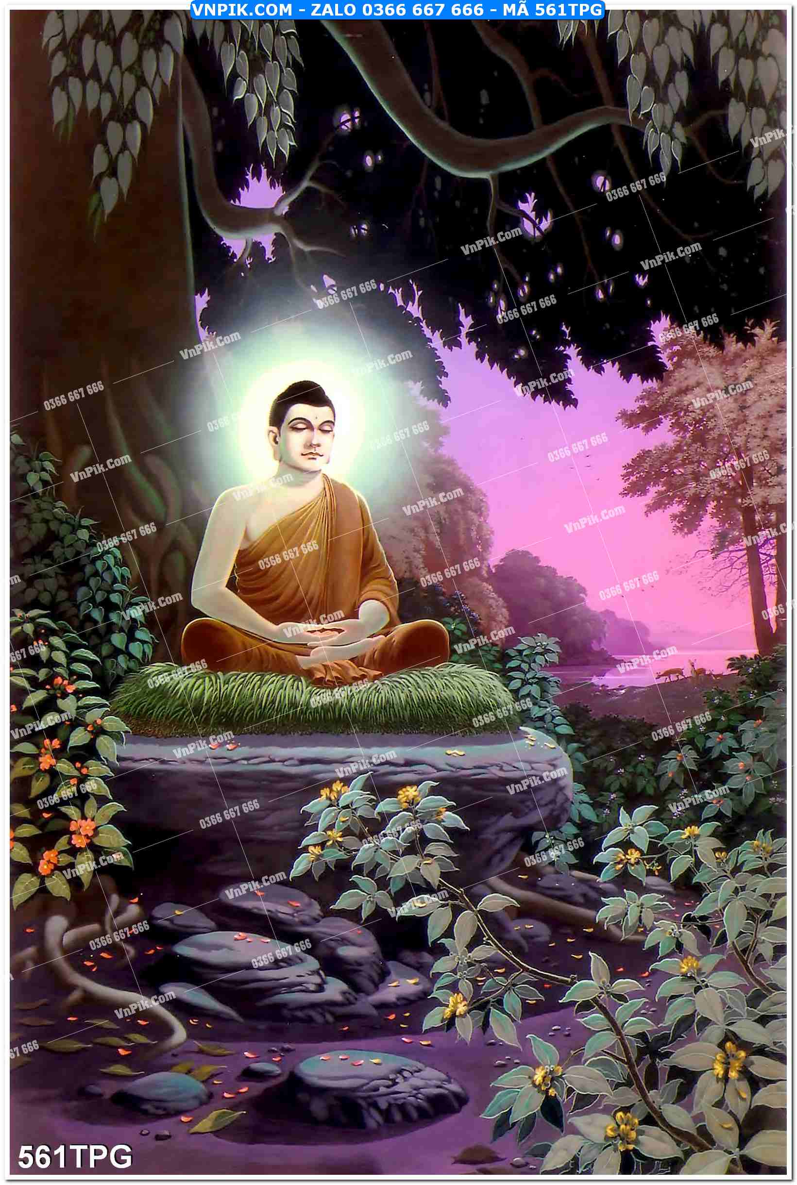 Tranh Phật Giáo Treo Tường – Tranh Bồ Tát Mã File 561TPG