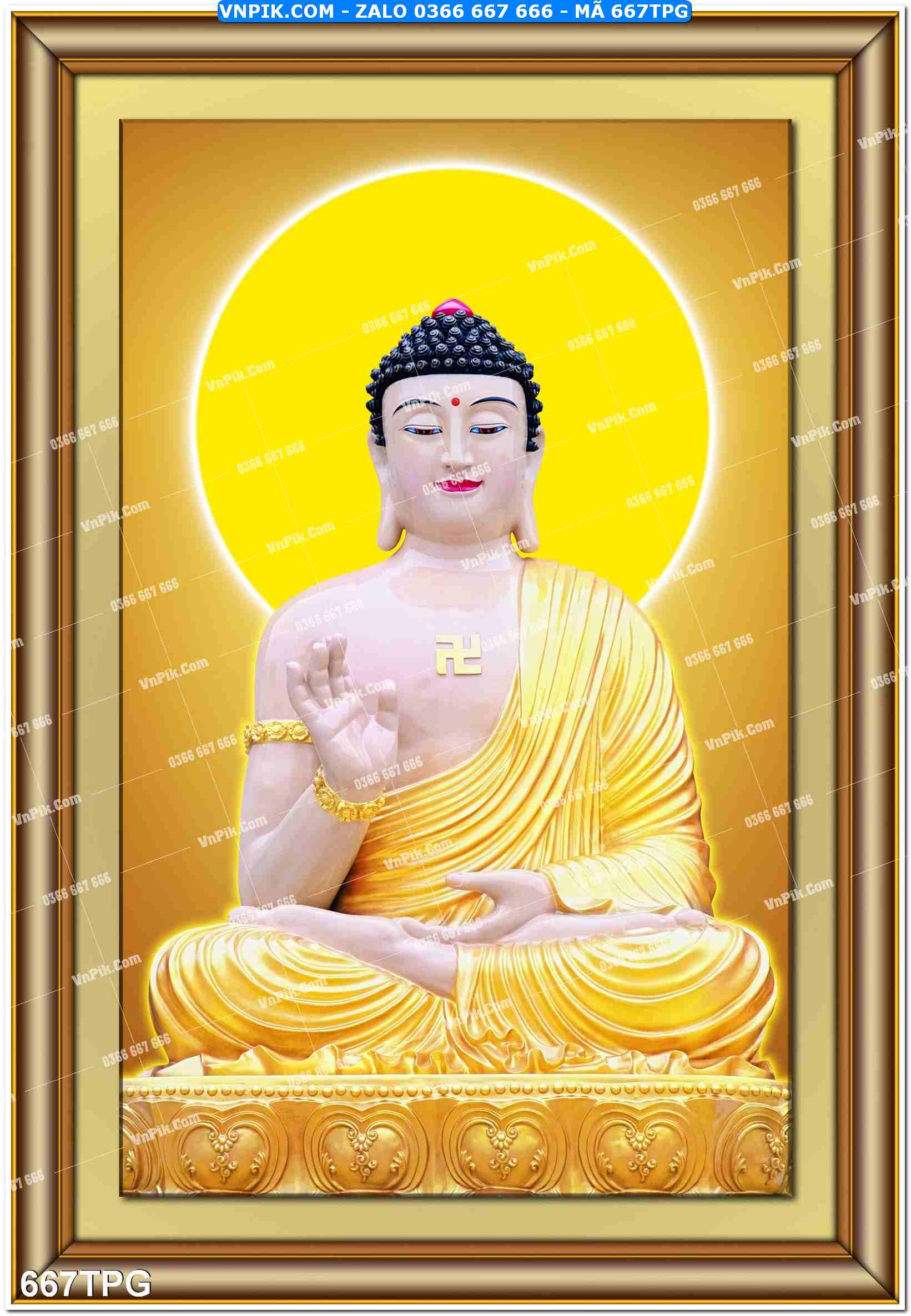 Tranh Phật Giáo Treo Tường – Tranh Bồ Tát Mã File 667TPG