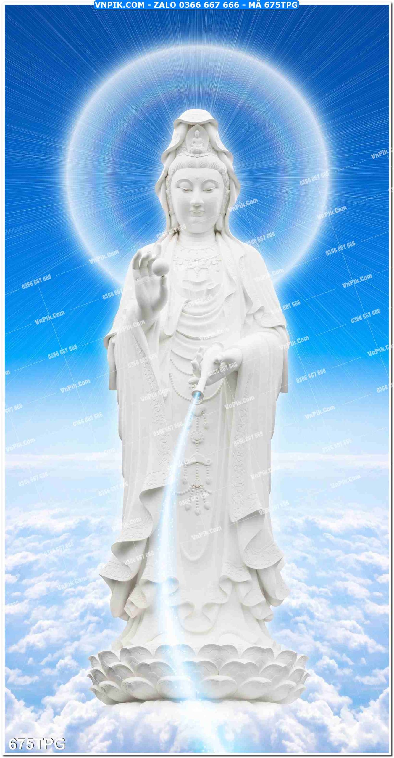 Tranh Phật Giáo Treo Tường – Tranh Bồ Tát Mã File 675TPG