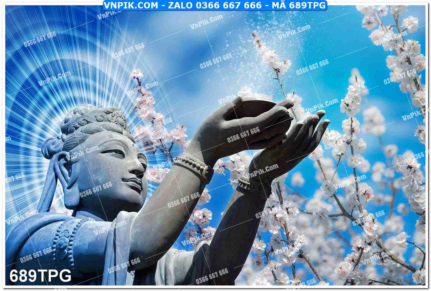 Tranh Phật Giáo Treo Tường – Tranh Bồ Tát Mã File 689TPG