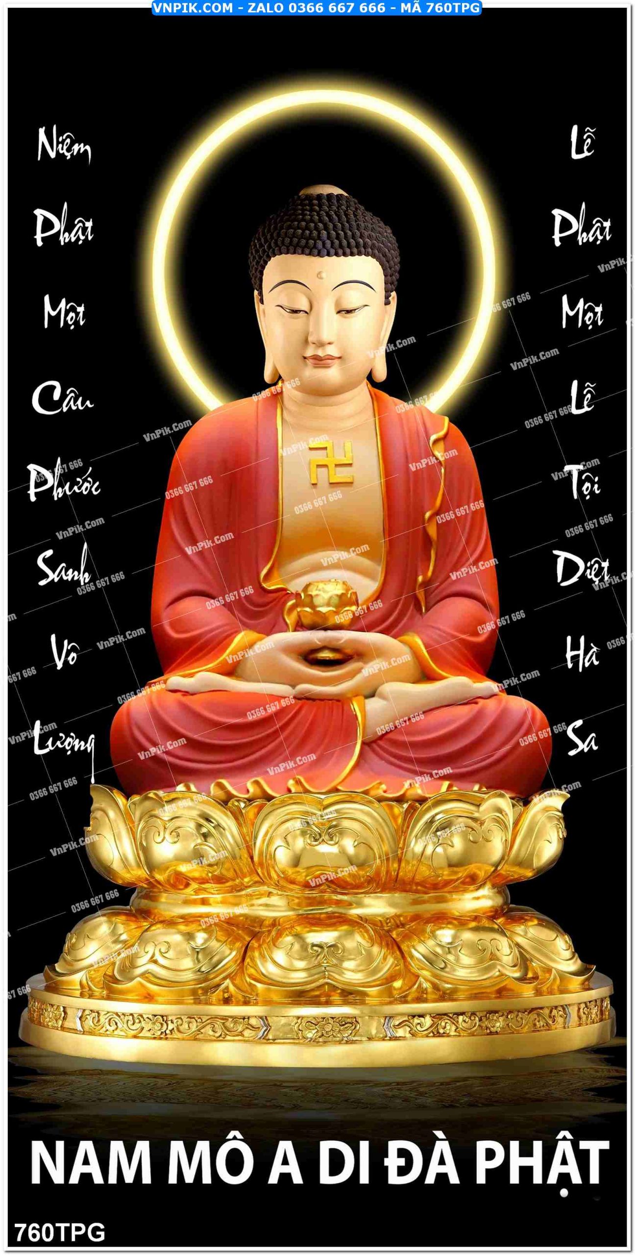 Tranh Phật Giáo Treo Tường – Tranh Bồ Tát Mã File 760TPG