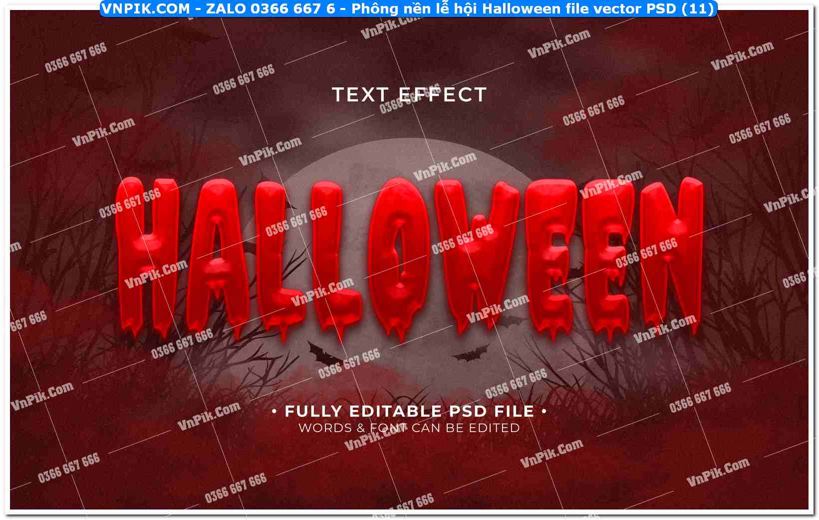 Phông nền lễ hội Halloween file vector PSD (11)