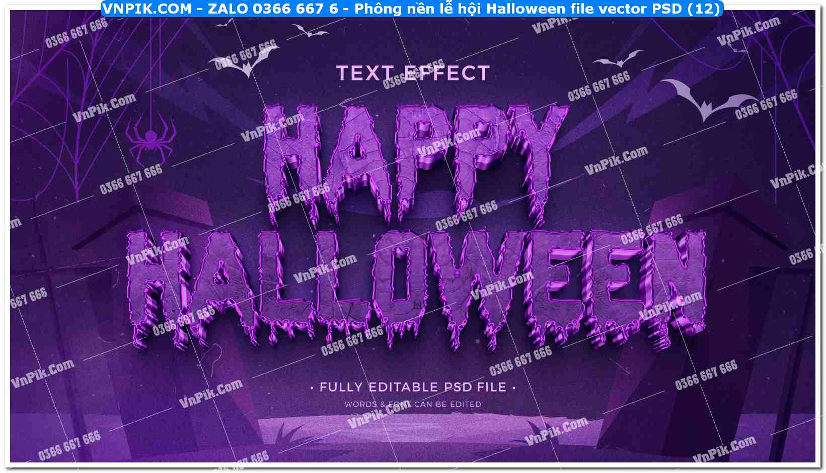 Phông nền lễ hội Halloween file vector PSD (12)