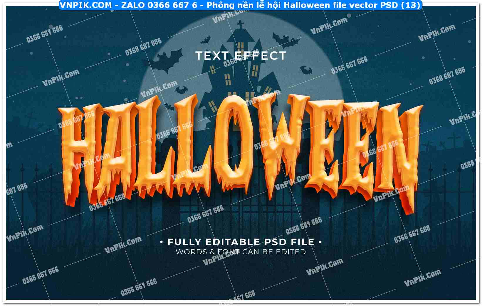 Phông nền lễ hội Halloween file vector PSD (13)