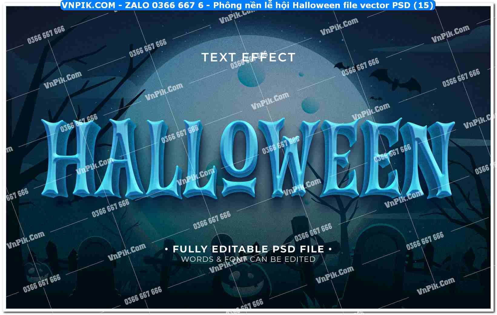 Phông nền lễ hội Halloween file vector PSD (15)